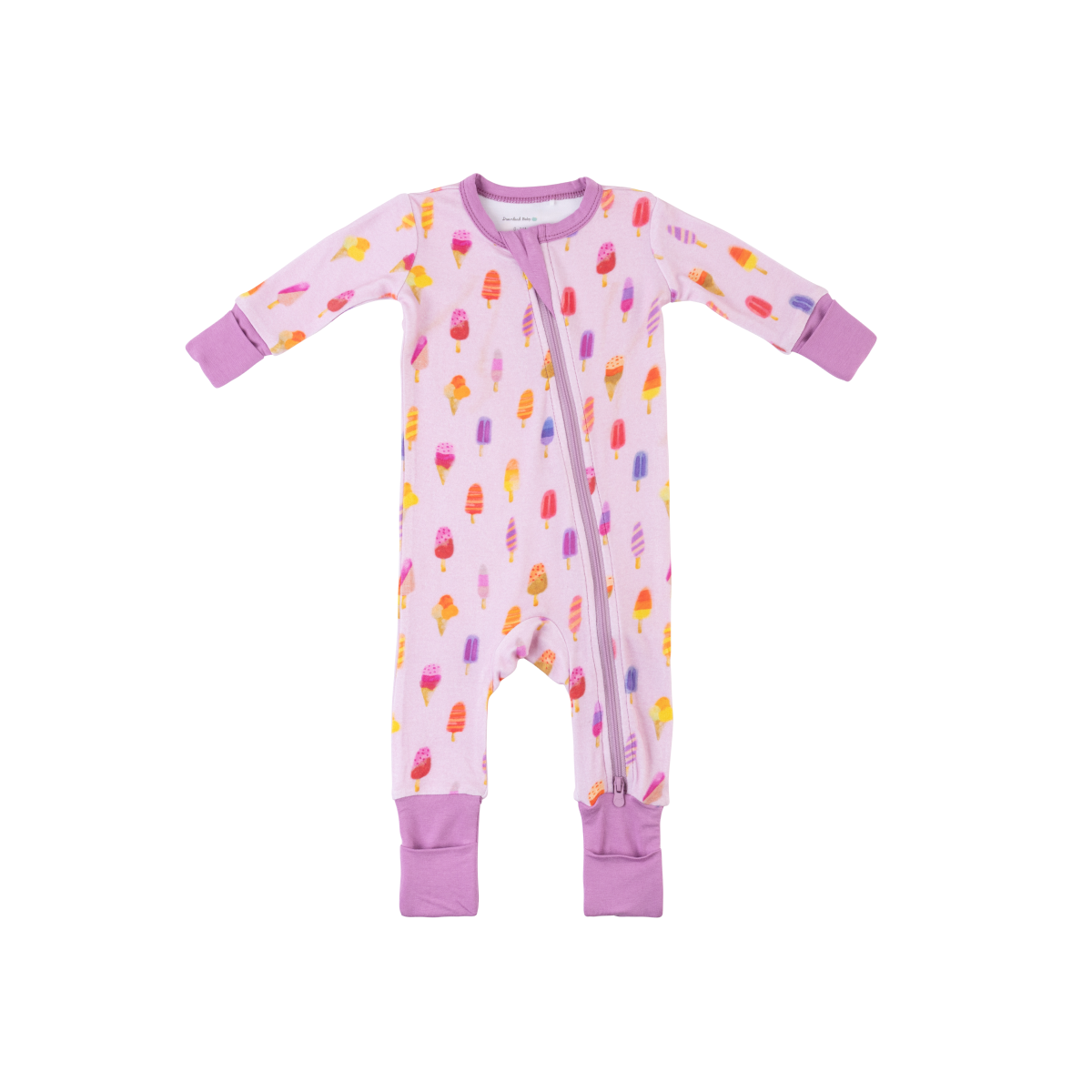 Baby Bamboo Pajamas w/ DreamCuffs® - Pink Popsicle: 12 - 18 Months