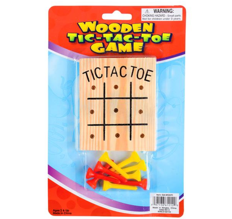 WOODEN TIC-TAC-TOE GAME - Edwina Alexis