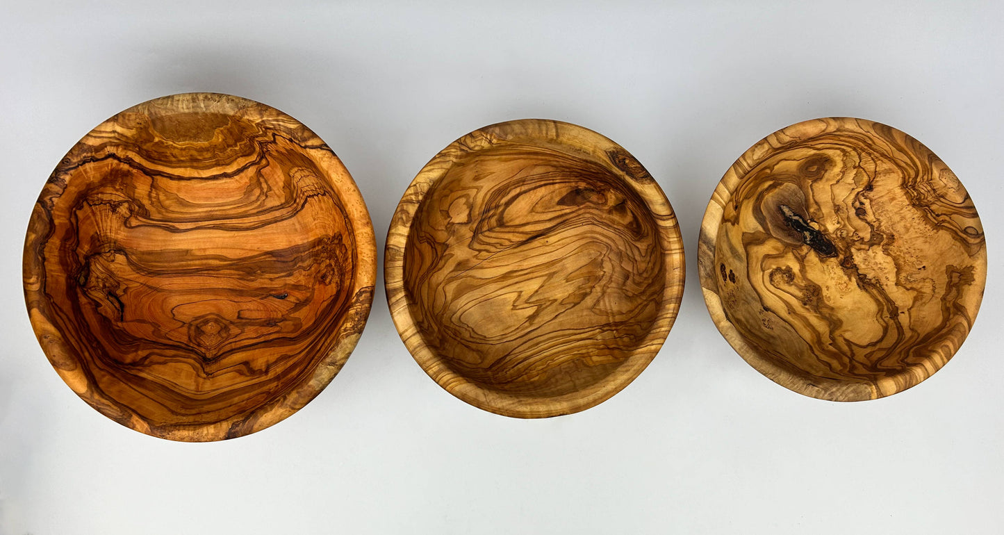 Olive Wood Family Salad Bowl: 10" - Edwina Alexis