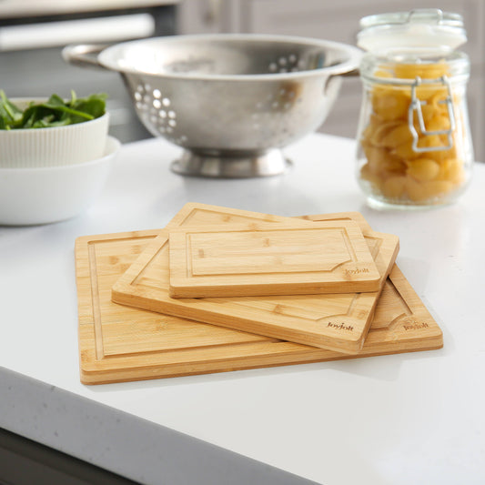 Bamboo Cutting Board - Set of 3 Different Sizes