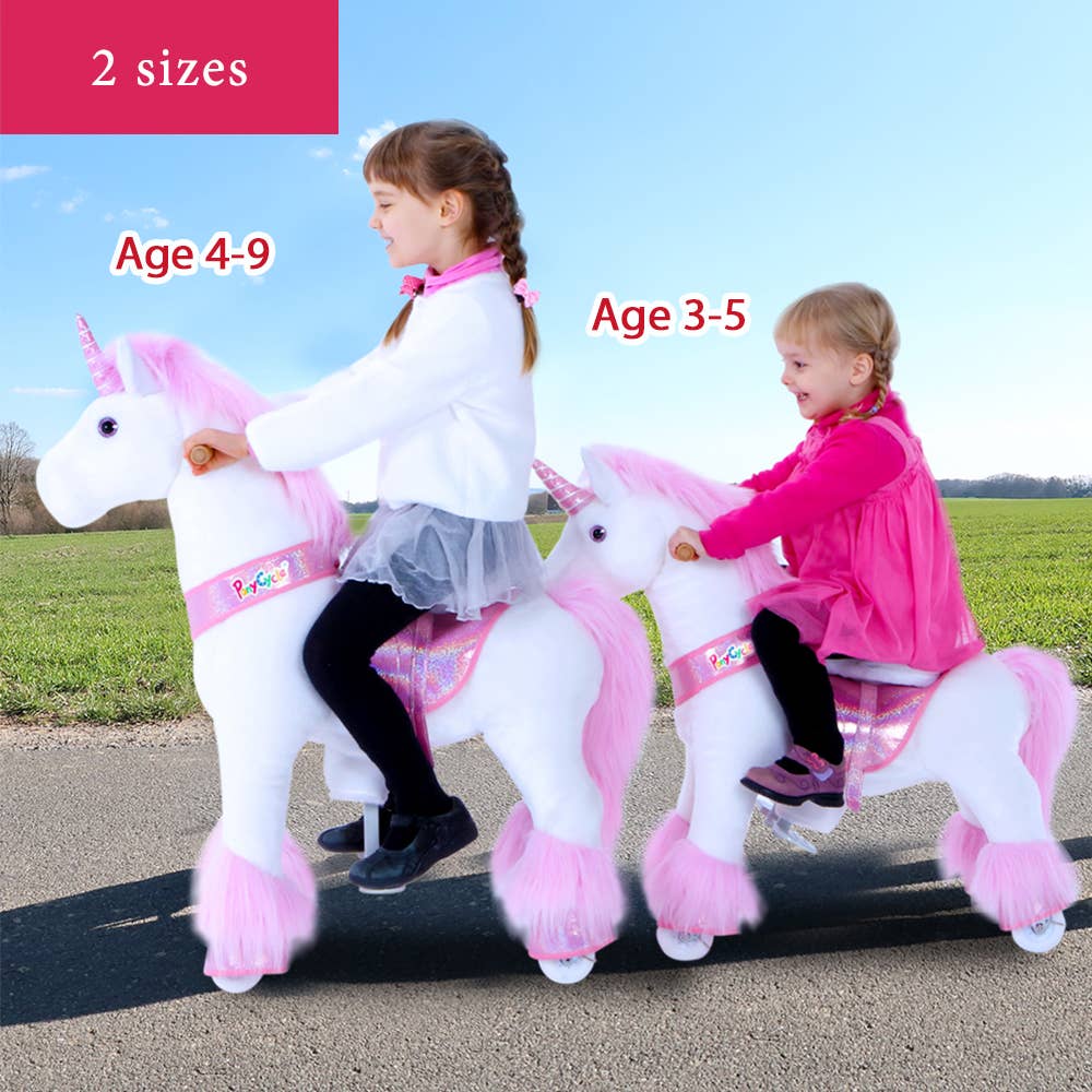 PonyCycle Ride-On Pink Unicorn Classic Model U: S - Edwina Alexis