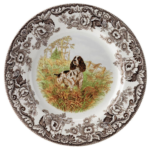 Spode Woodland Dinner Plate 10.5 In (English Springer Span)