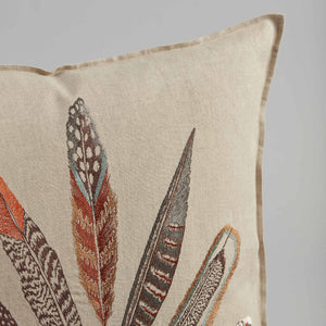 Plumes Fan Pillow: Pillow Cover with Insert - Edwina Alexis