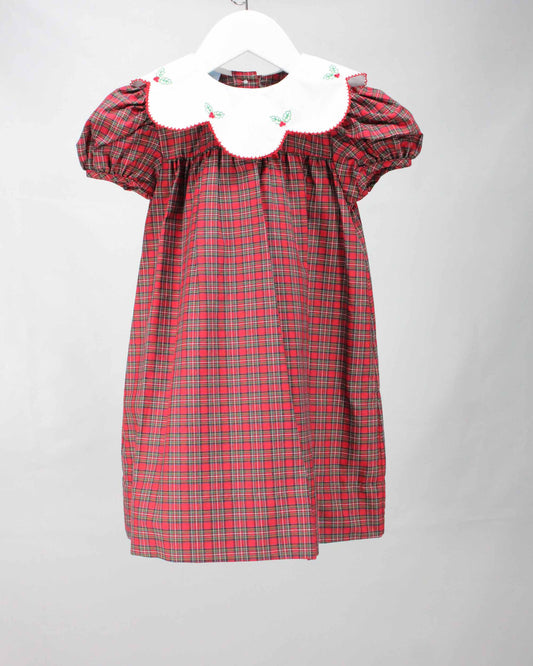 Christmas Cheer Tartan Natalie Dress: 2T