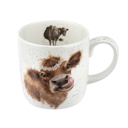 Wrendale MUG 14 OZ DAISY CHAIN (COW)