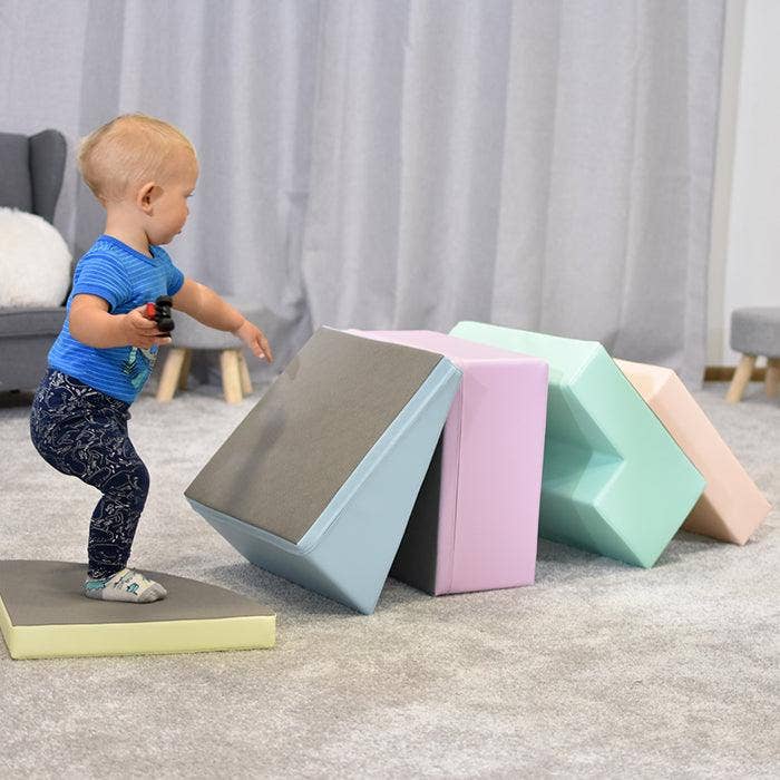 Soft Play Foam Block Set - Corner Climber: Multi color