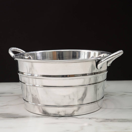 Sleek Aluminum Beverage Tub with Handles - Edwina Alexis