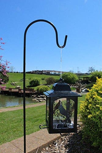 Ashman Shepherd Hook 48 Inches, (2/5 Inch) 10 MM Thick, Super Strong Premium Metal and Rust Resistant Hook, Black