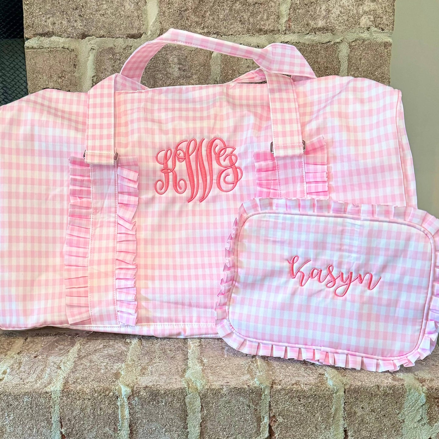 Nylon Everything Bag: Pink Stripe