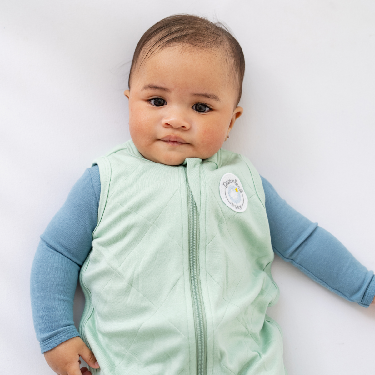 Bamboo Classic Sleep Sack (Non-weighted): Dino Blue / 0 - 6 Months - Edwina Alexis