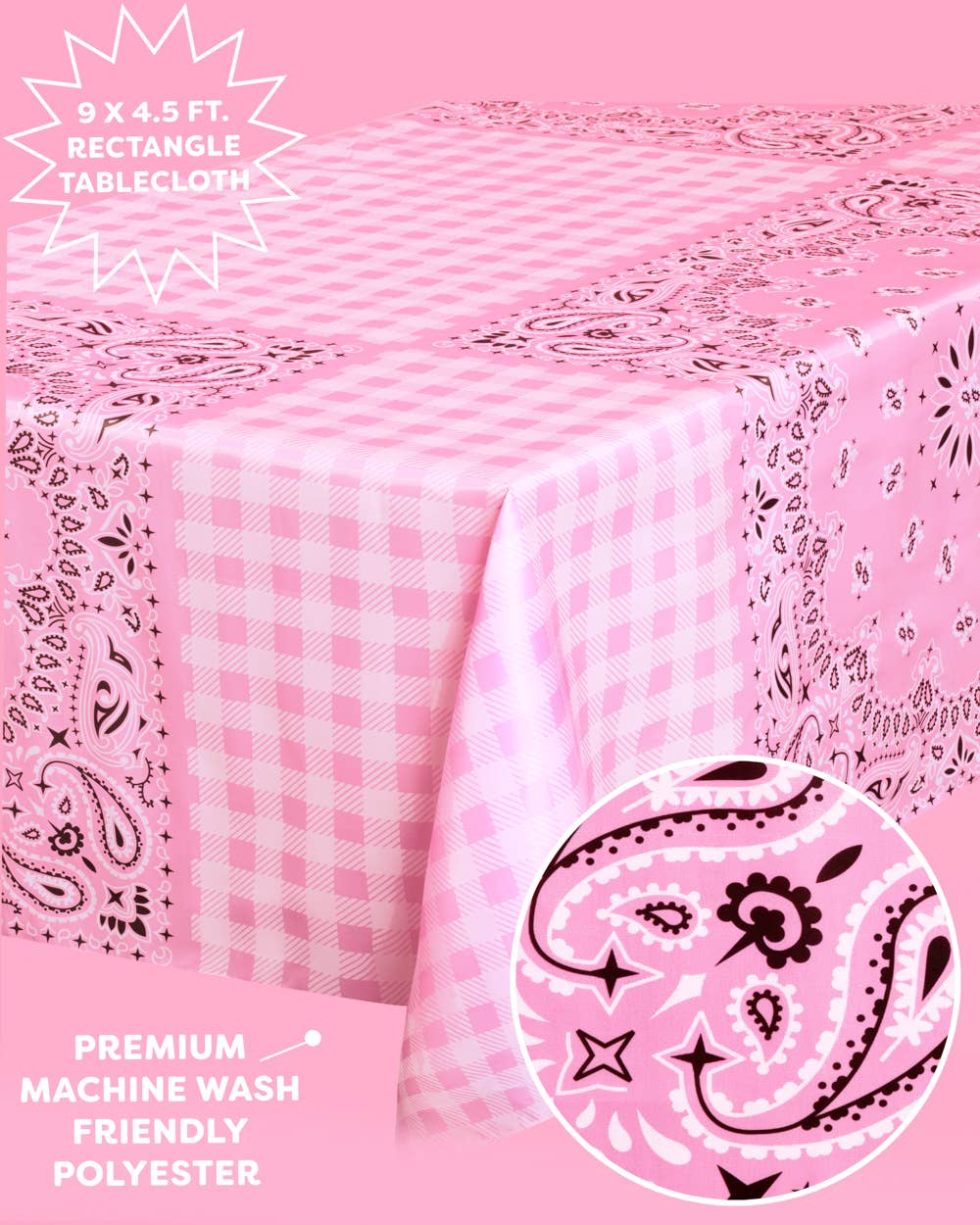 Cowgirl Tablecloth | pink, western, cowgirl, birthday, party