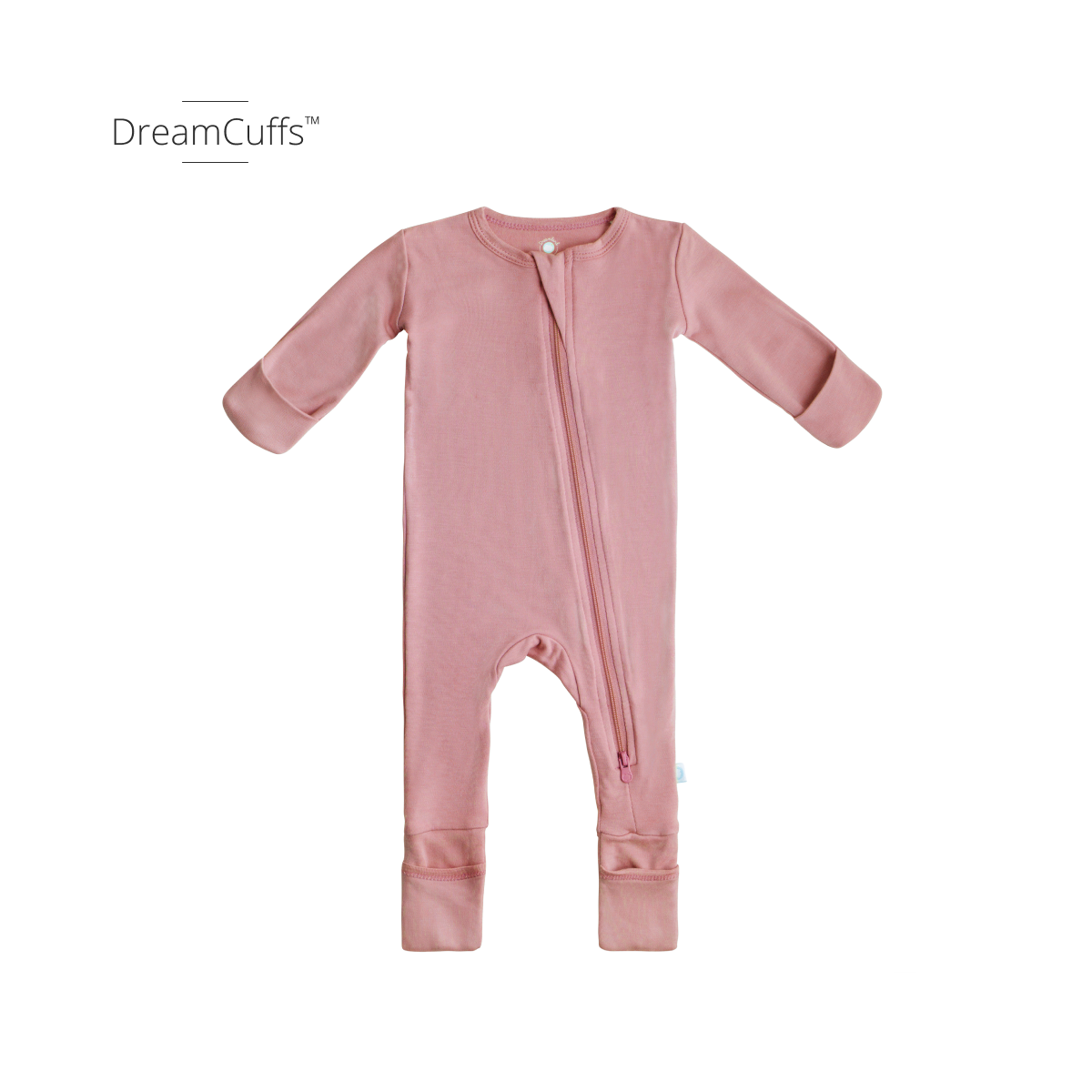 Baby Bamboo Pajamas w/ DreamCuffs™: Dusty Rose / 12 - 18 Months
