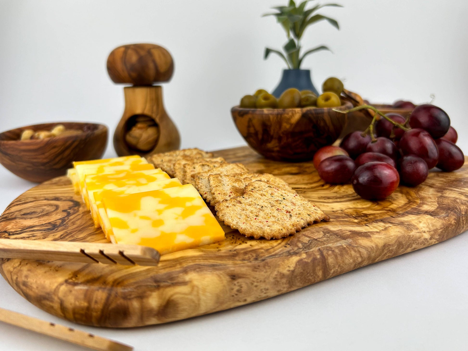 Olive Wood Cheese Board: 13.8" - Edwina Alexis