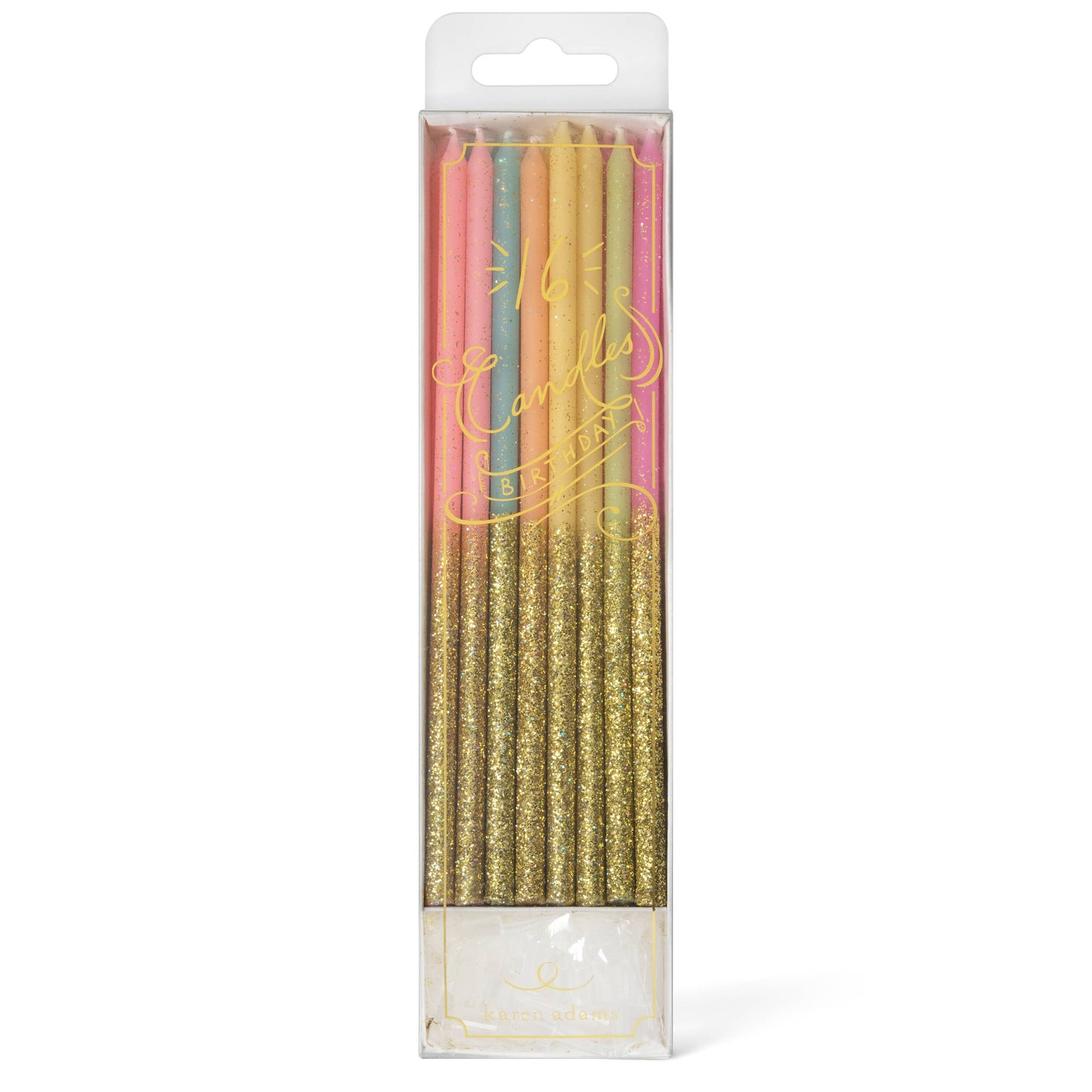 Birthday Candles: Metallic with Glitter - Edwina Alexis