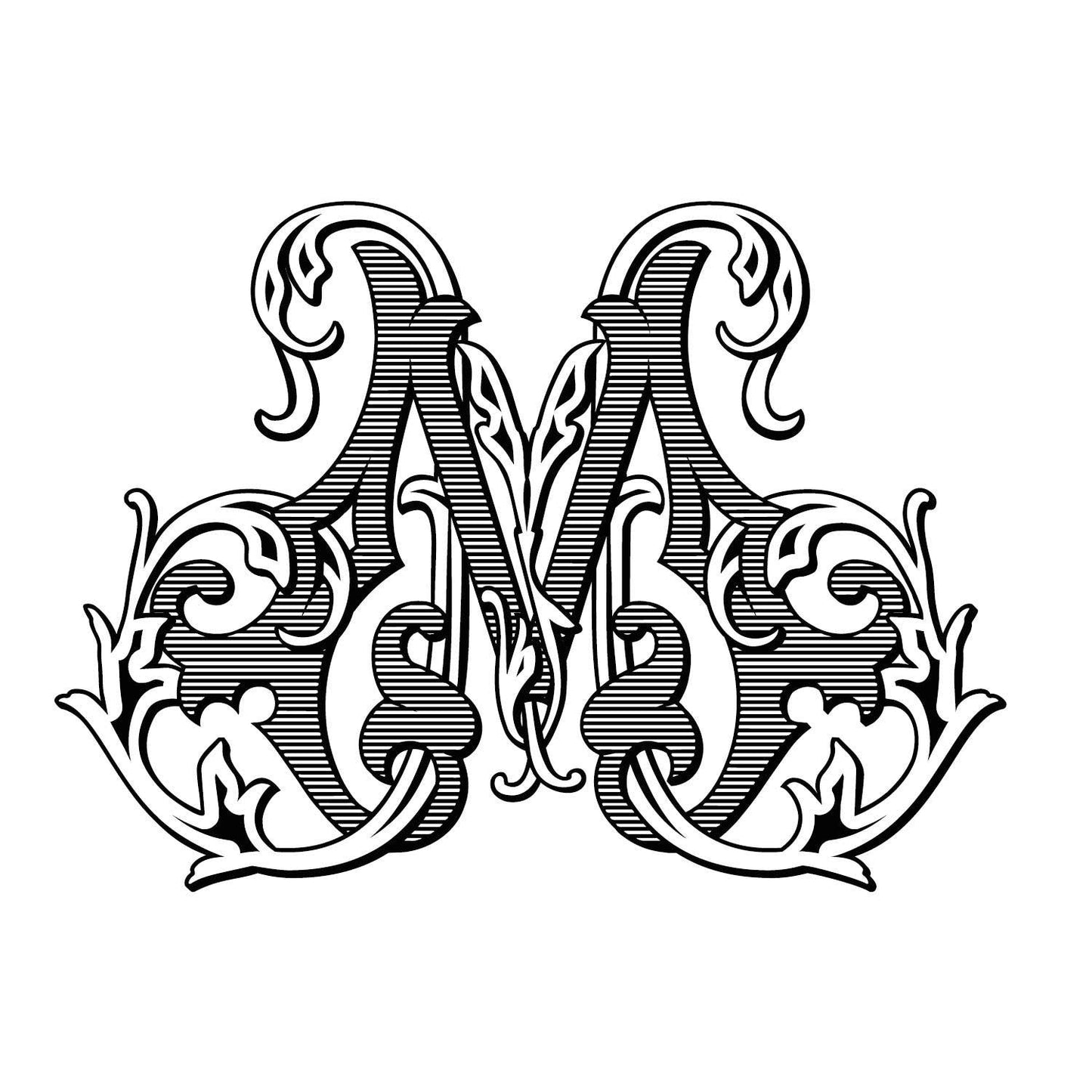 Champagne Bucket Chinoiserie Monogram