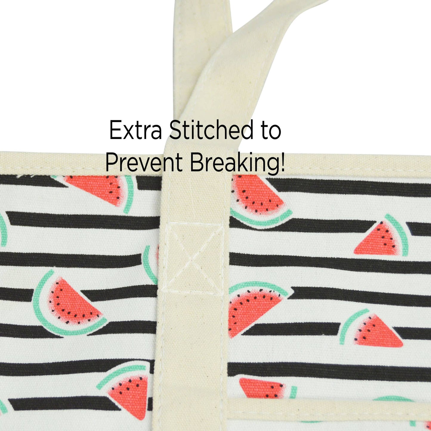 DALIX 22" Shopping Tote Bag in Heavy Cotton Canvas: Black