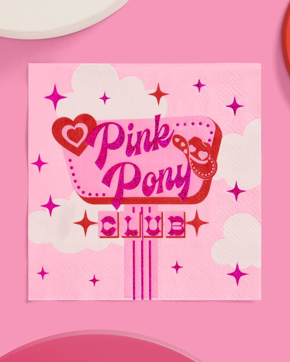 Pink Pony Club Napkins - 25 paper napkins, Birthday Party Pink
