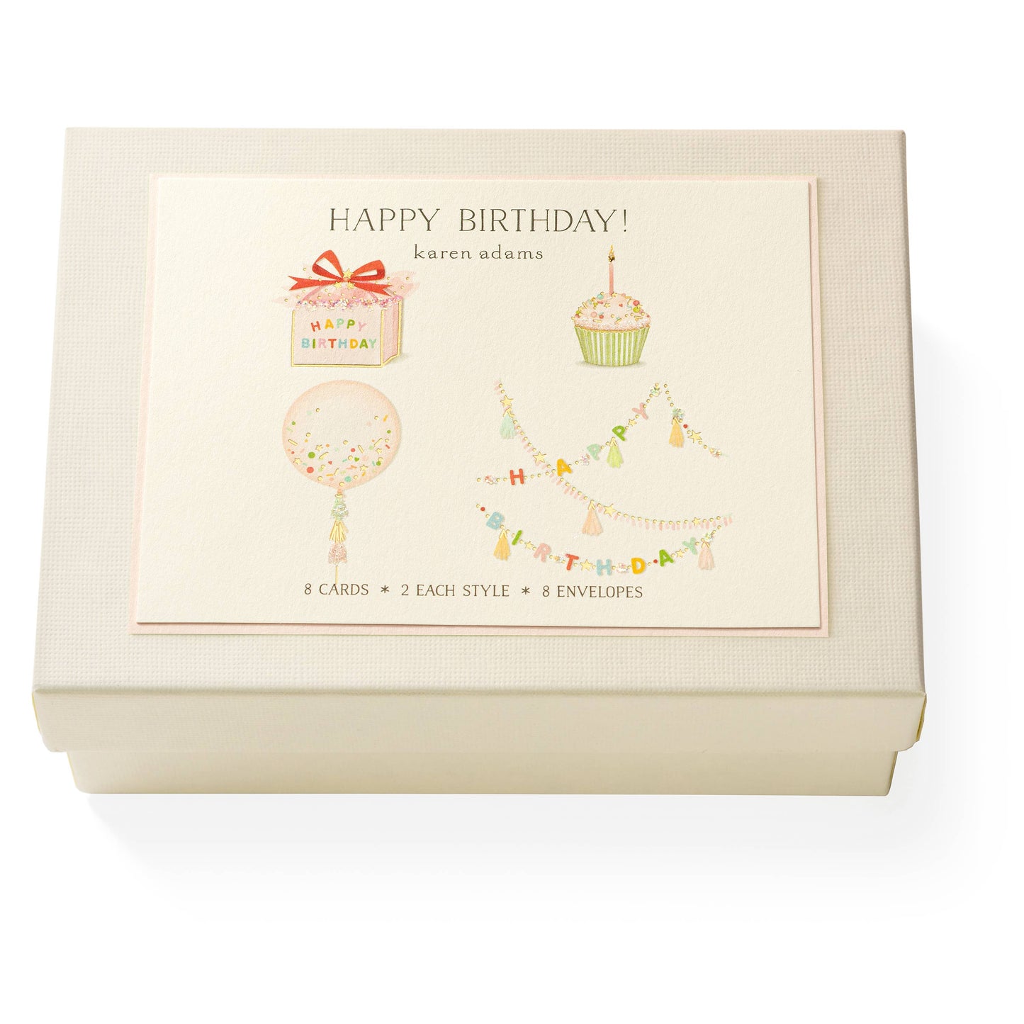 Happy Birthday Note Card Box - Edwina Alexis