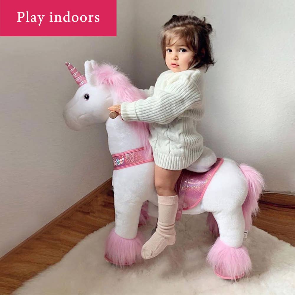 PonyCycle Ride-On Pink Unicorn Classic Model U: S - Edwina Alexis