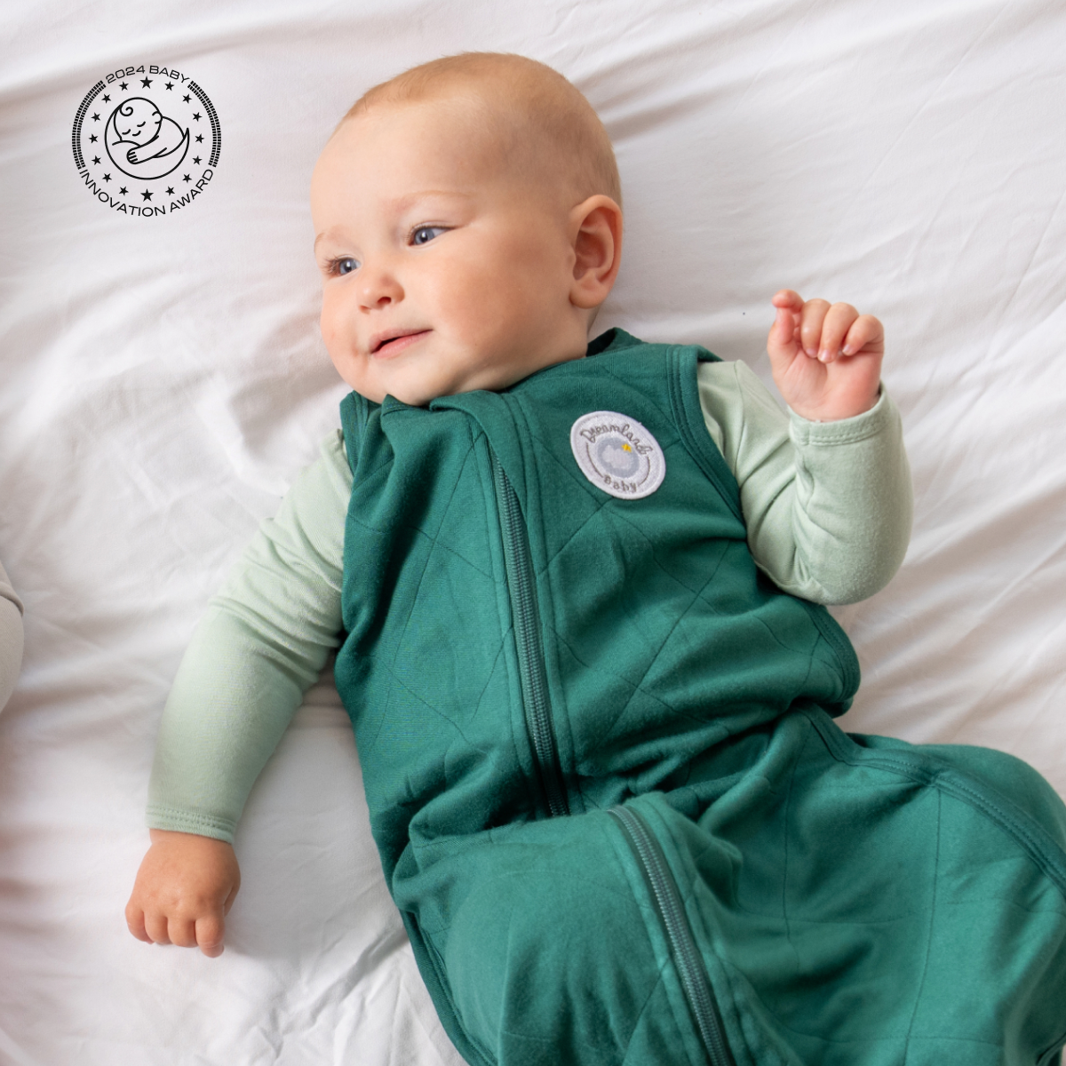 Bamboo Classic Sleep Sack (Non-weighted): Dino Blue / 0 - 6 Months - Edwina Alexis