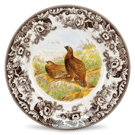 Spode Woodland Dinner Plate 10.5 inch (Red Grouse)