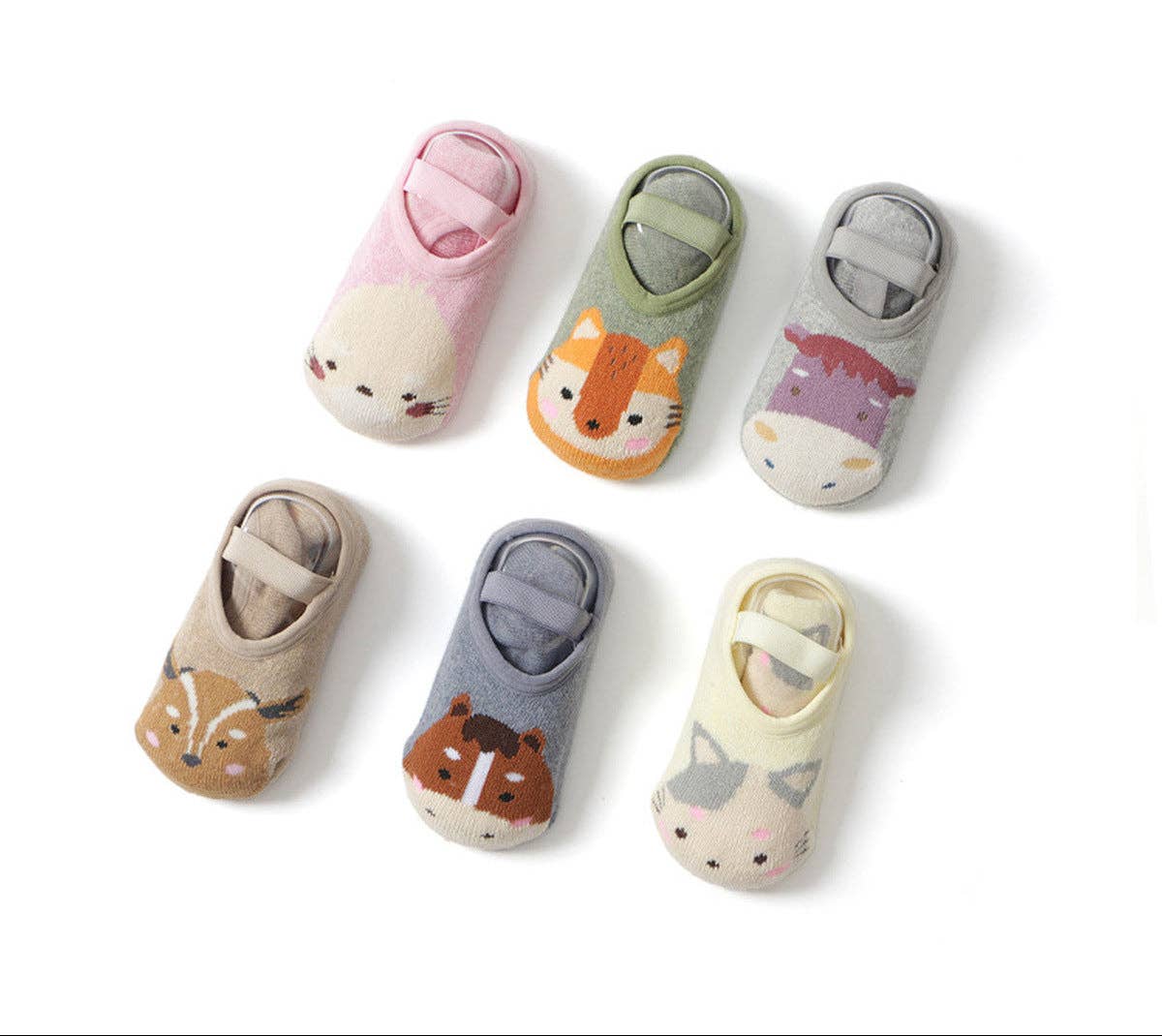 Kids Floor Socks Cute Cartoon Anti-Slip Cozy Cotton Socks
