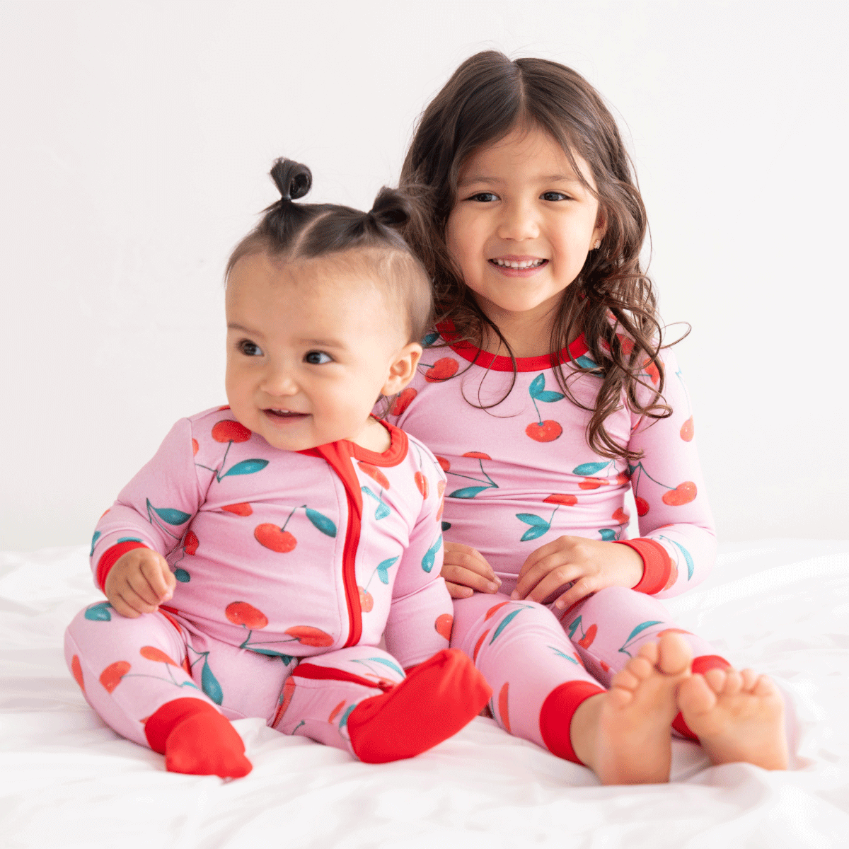 Baby Bamboo Pajamas w/ DreamCuffs® - Cherry: 12 - 18 Months