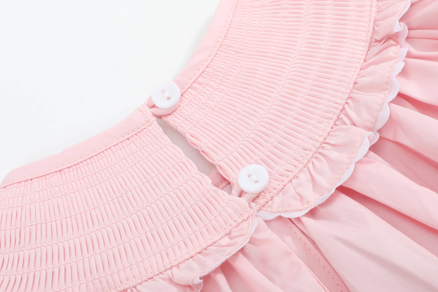 Pink Butterflies Smocked Bishop Dress: 18-24M