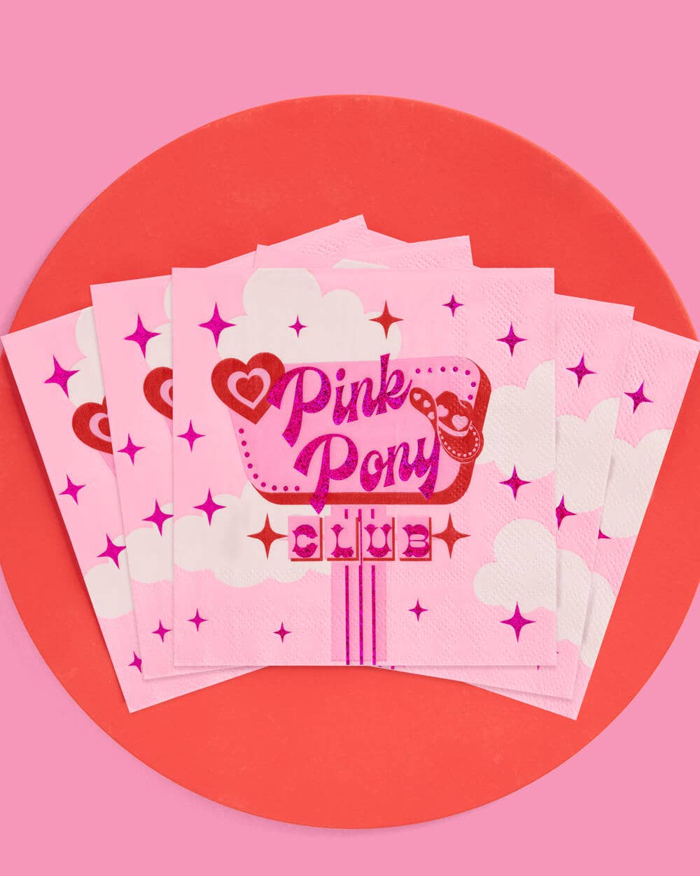 Pink Pony Club Napkins - 25 paper napkins, Birthday Party Pink