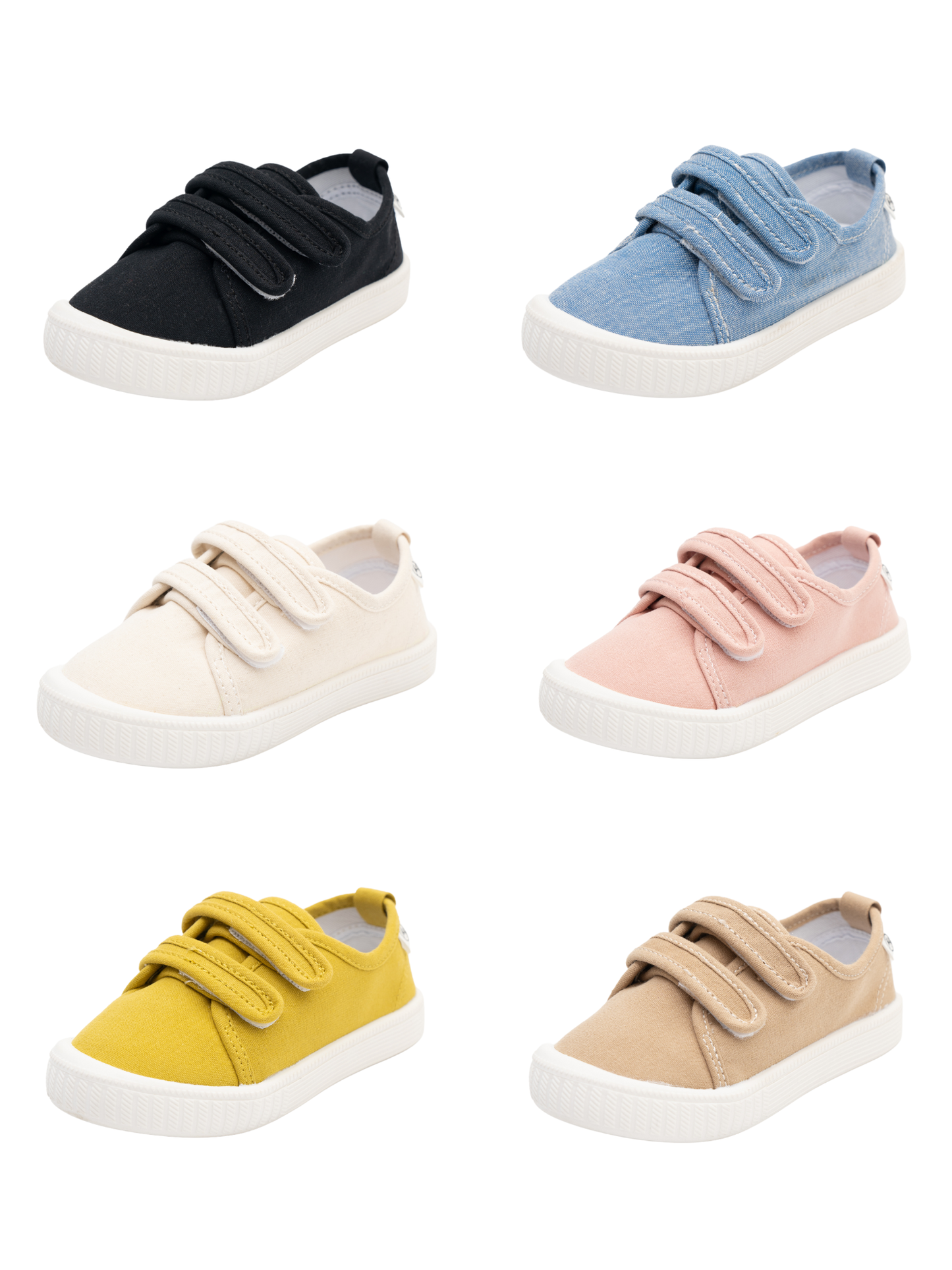 Kids' Classic Canvas Velcro Sneaker: Denim / 3C