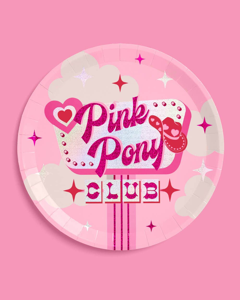 Pink Pony Club Plates 24 ct 9" Birthday Party