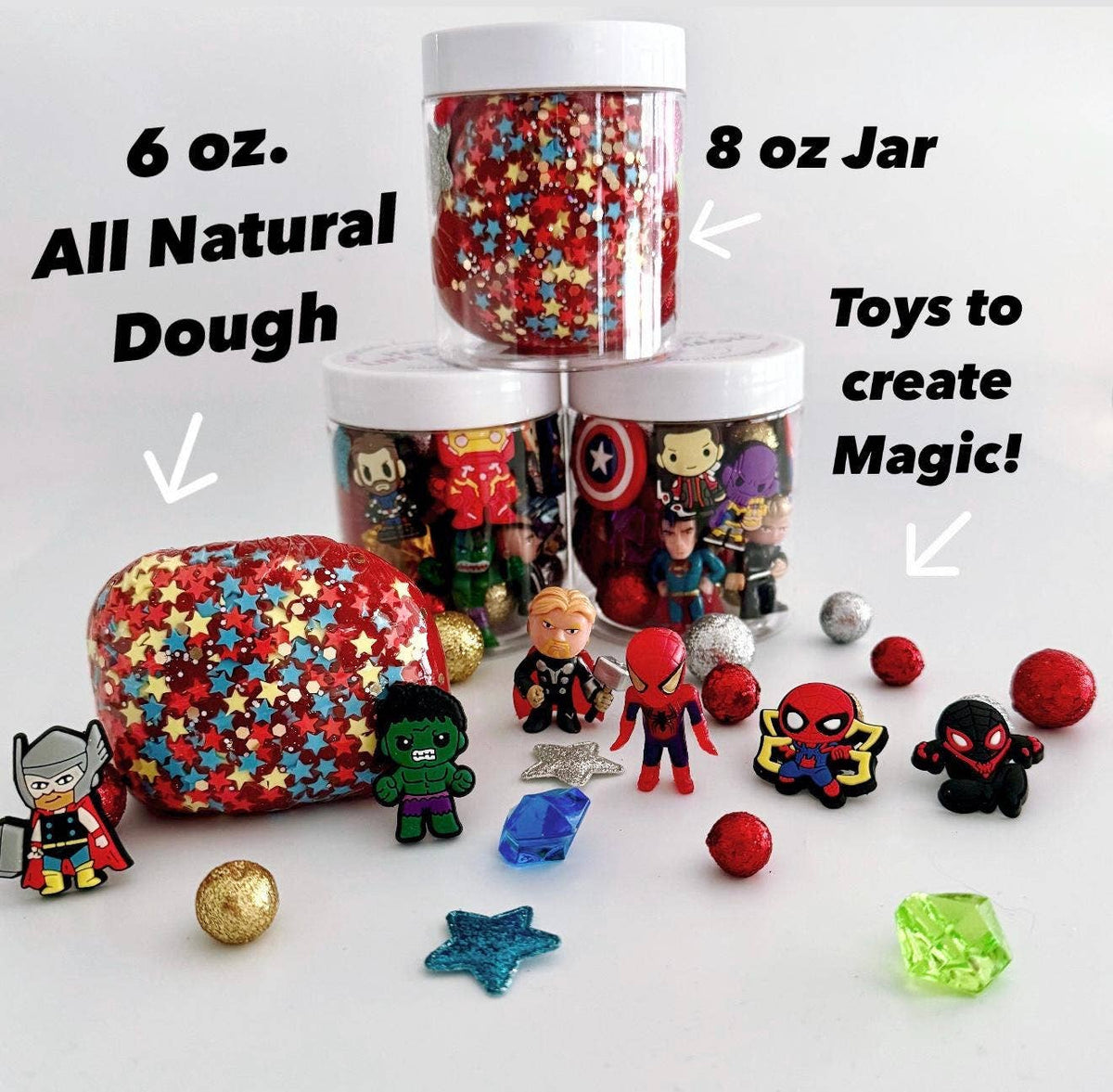 8 oz. Sensory Dough Jars