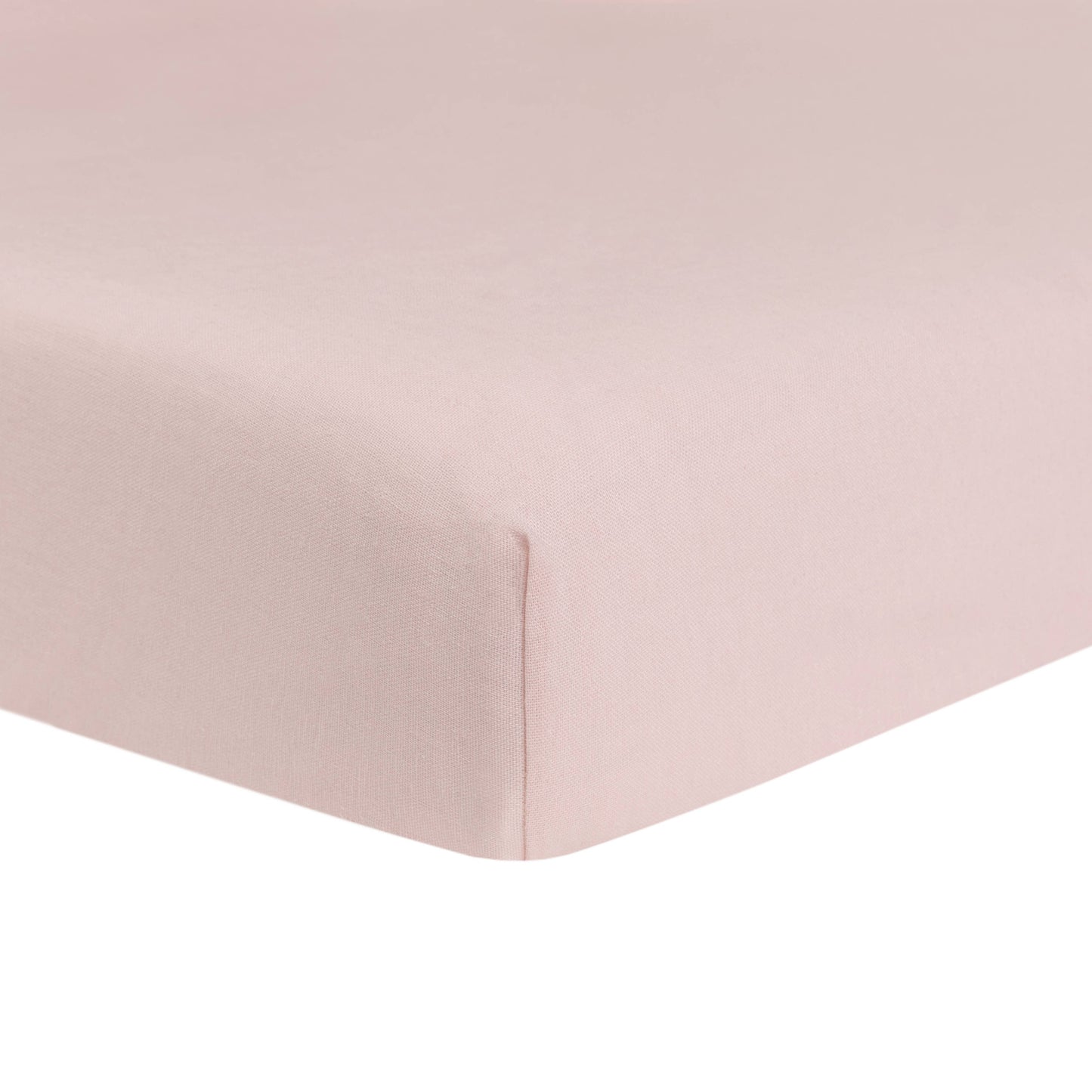 Petal Pink Linen Crib Sheet - Edwina Alexis