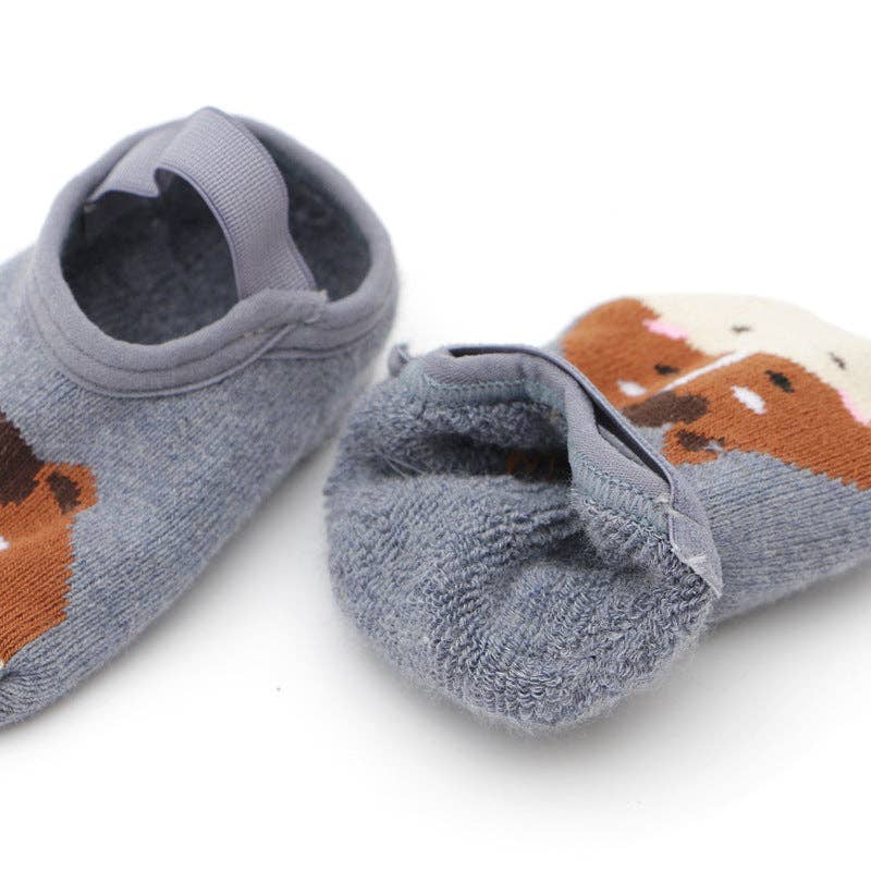 Kids Floor Socks Cute Cartoon Anti-Slip Cozy Cotton Socks