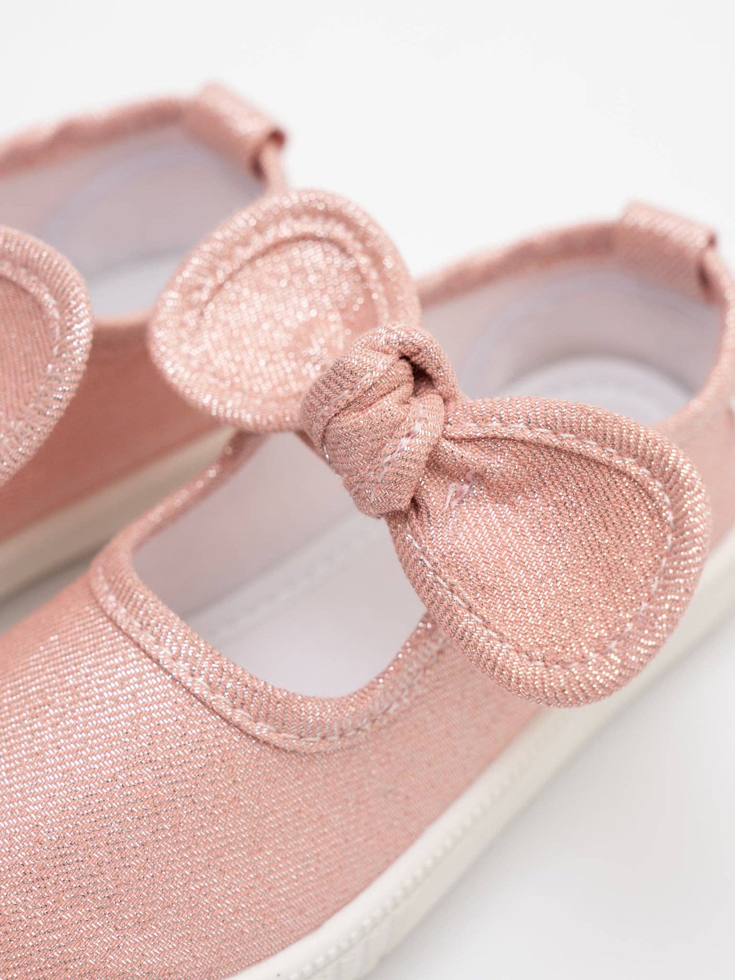 Girls' Sparkly Bow Mary Jane Sneaker: White Glitter / 3C