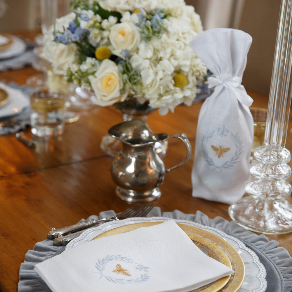 Italian Bee Wine Bag