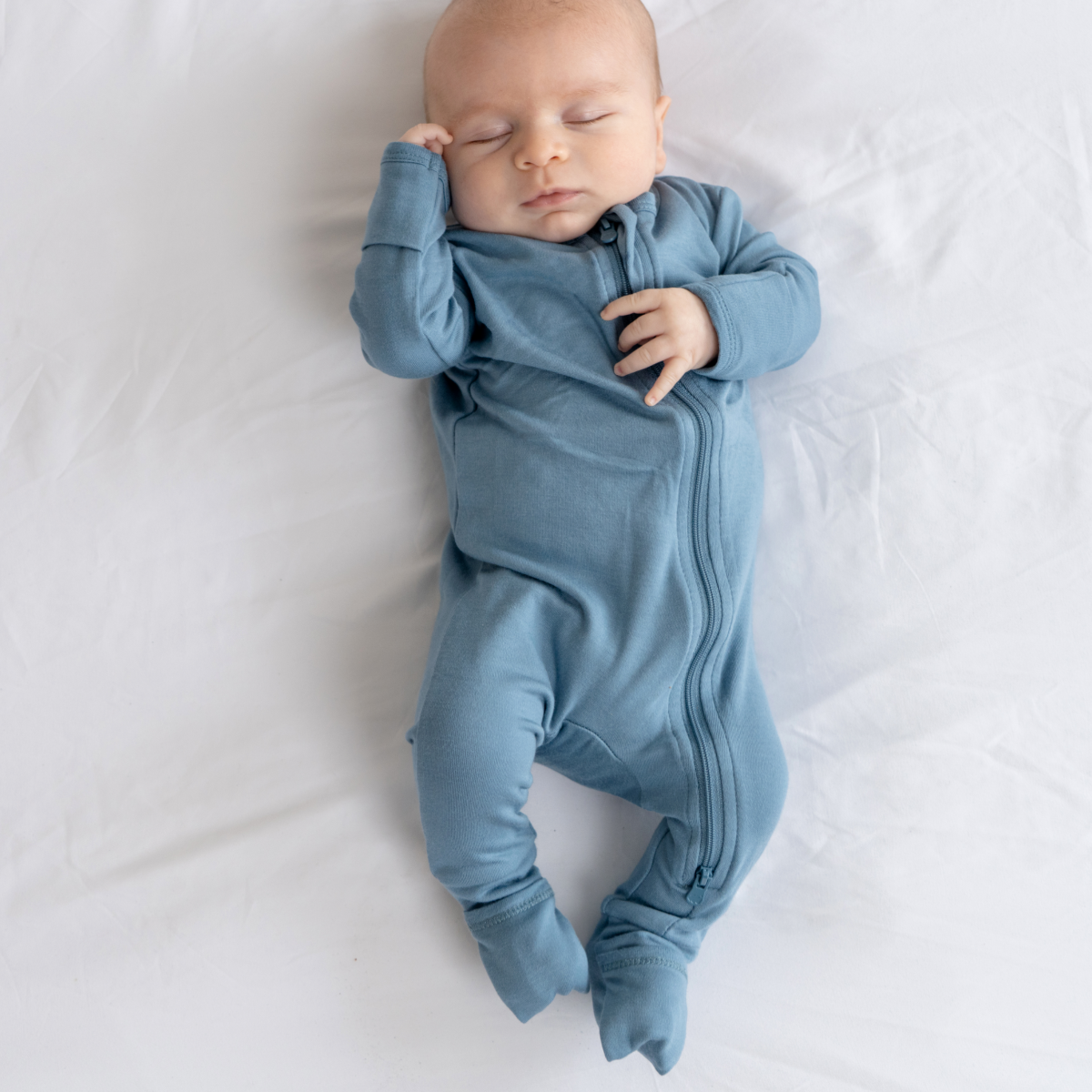 Baby Bamboo Pajamas w/ DreamCuffs™: Dusty Rose / 12 - 18 Months