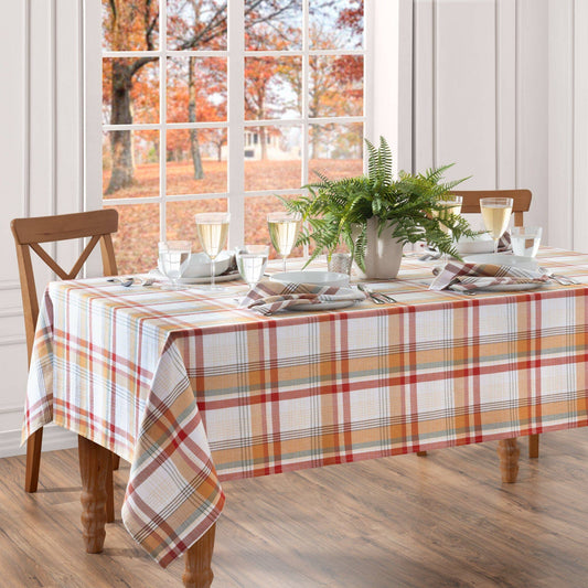 Seneca Plaid Harvest Cotton Tablecloth: 60x120