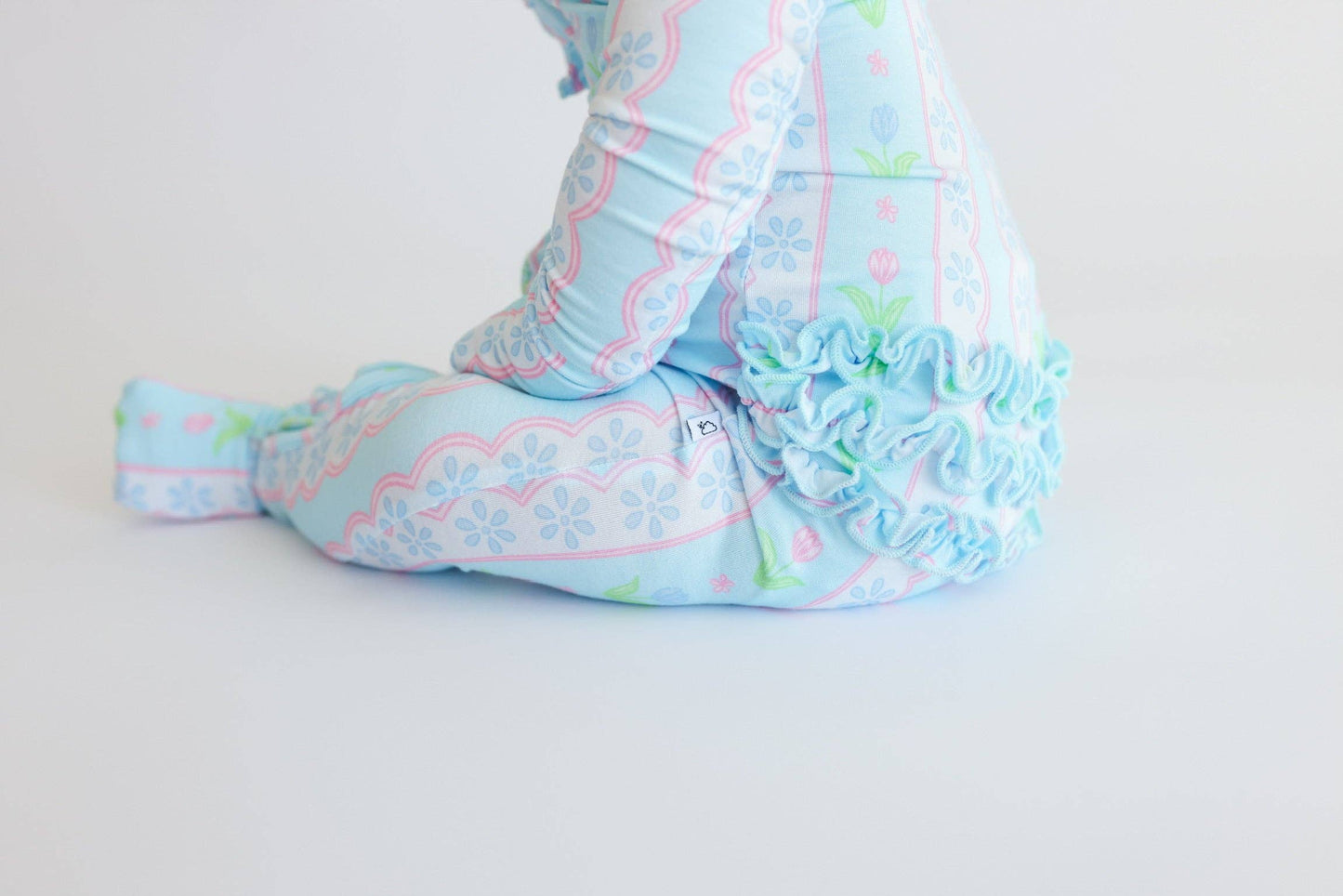 WHIMSY TULIP DREAM RUFFLE ROMPER: 3-6M
