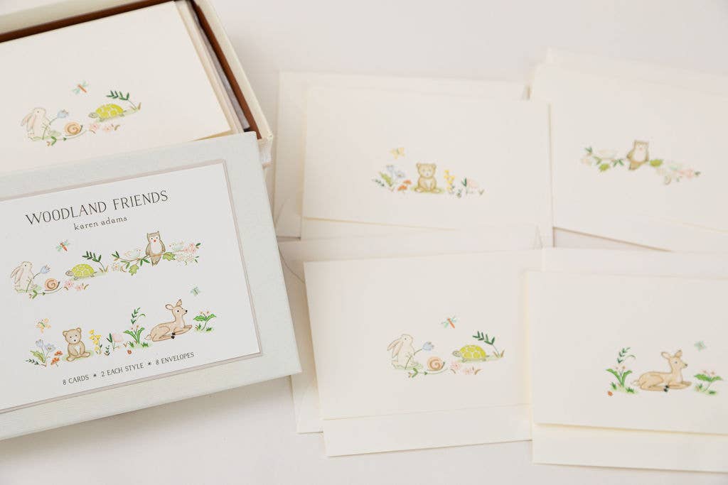 Woodland Friends Note Card Box