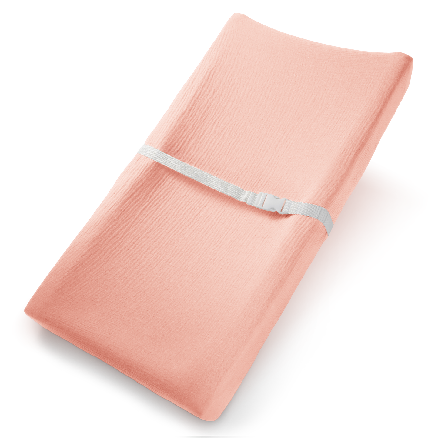 Muslin Fitted Changing Pad Cover, Extra Soft  by Comfy Cubs: White
