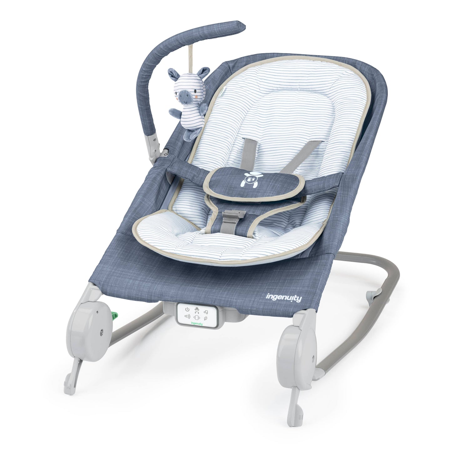 HAPPY BELLY™ ROCK-TO-BOUNCE MASSAGE SEAT - CHAMBRAY