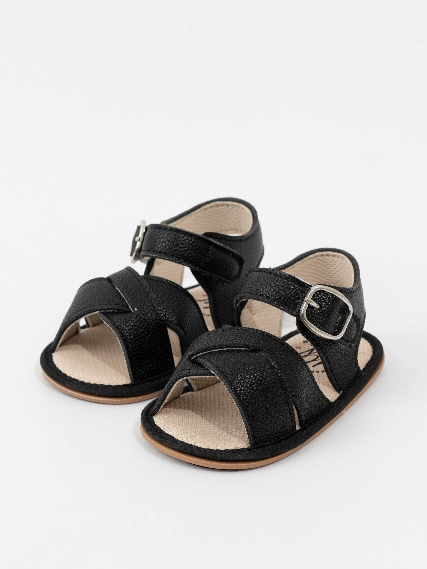 Cross Over Straps Baby Sandals: White / 12/18MOS