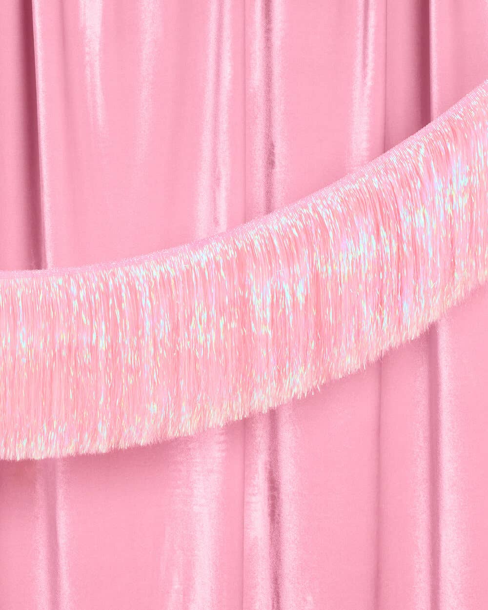 Light Pink Fringe Banner | Pink Party Decor, Bachelorette