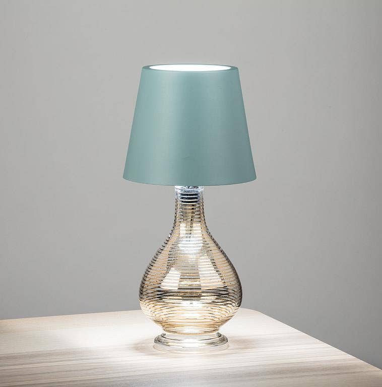 Classic Shade LED Bottle Stopper Light-5"H: White