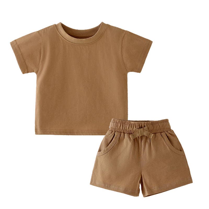 GOTS Certified Organic Cotton Baby T-Shirt Set: 212# Gray Blue / 3T