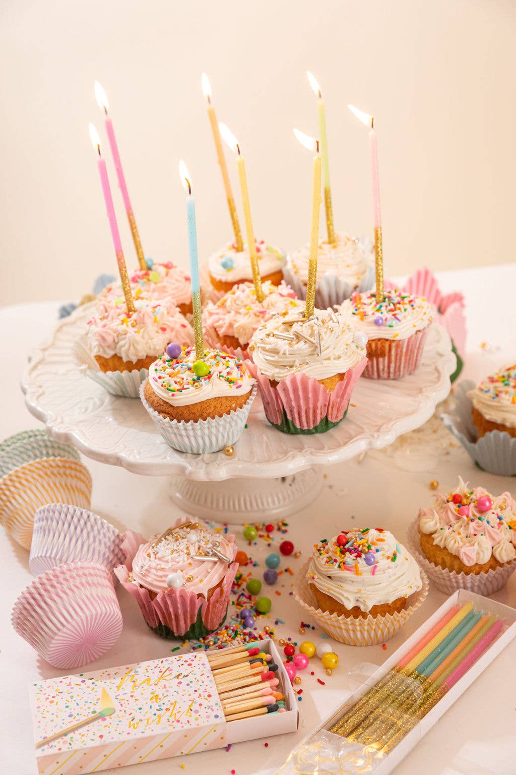 Birthday Candles: Metallic with Glitter - Edwina Alexis