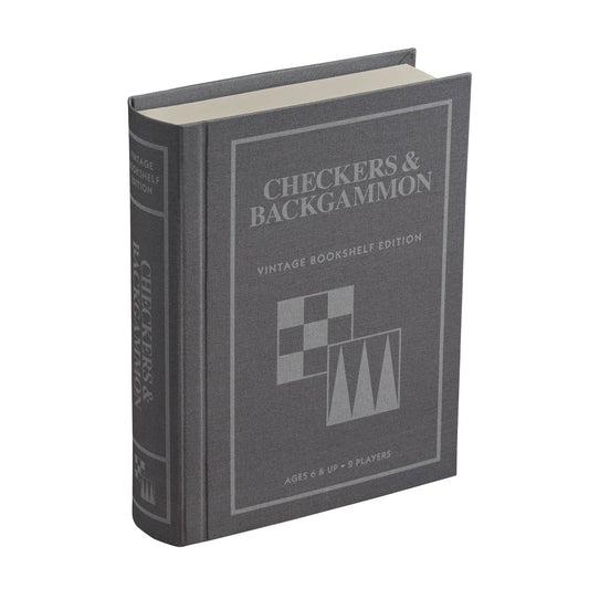 Checkers & Backgammon Vintage Bookshelf Edition - Edwina Alexis