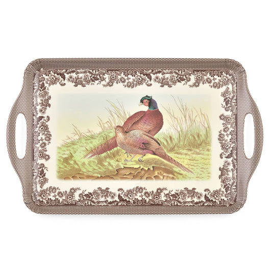 Spode Woodland Large Melamine Handled Tray: Melamine / Woodland