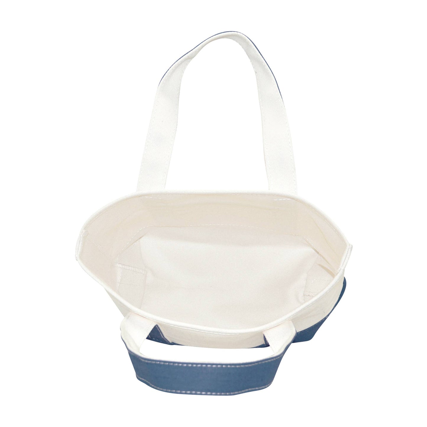 DALIX 14" Mini Small Cotton Canvas Party Favor Gift Tote Bag: Royal Blue